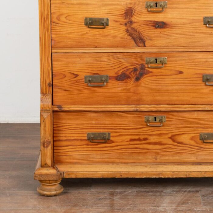 pine highboy chest of six drawers denmark circa 1880 9595