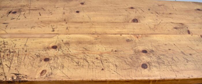 pine x base trestle table circa 1910 2252