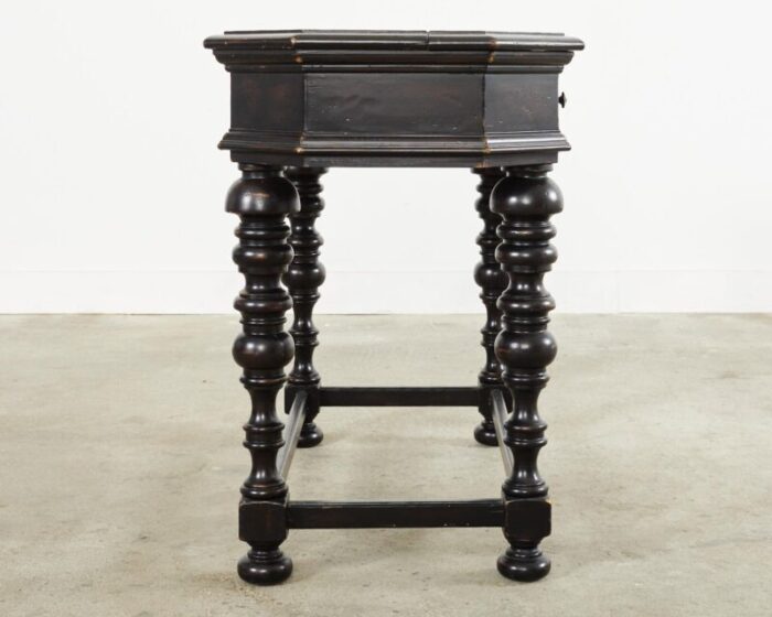 portuguese style ebonized spinet secretary desk by tommy bahama 3006