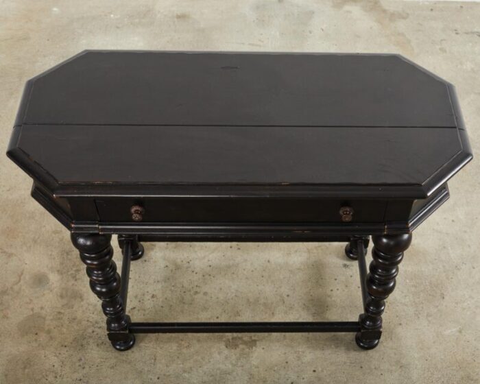 portuguese style ebonized spinet secretary desk by tommy bahama 6867