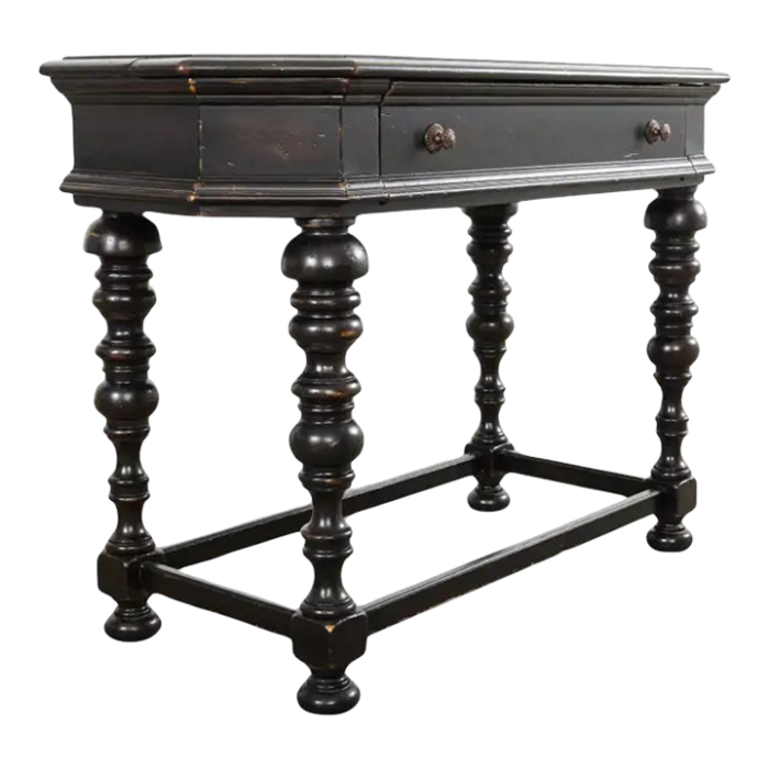 portuguese style ebonized spinet secretary desk by tommy bahama 8538