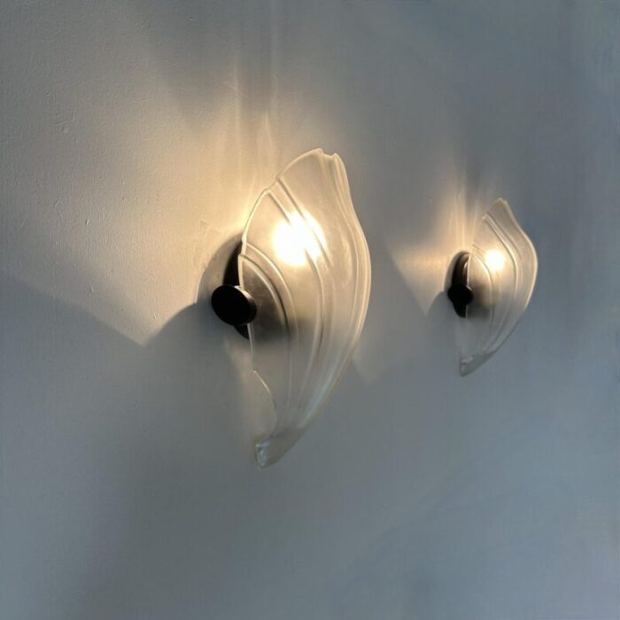 postmodern shell wall lamps 1980s 2