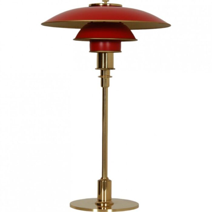 red ph3 2 table lamp from poul henningsen 1990s 1