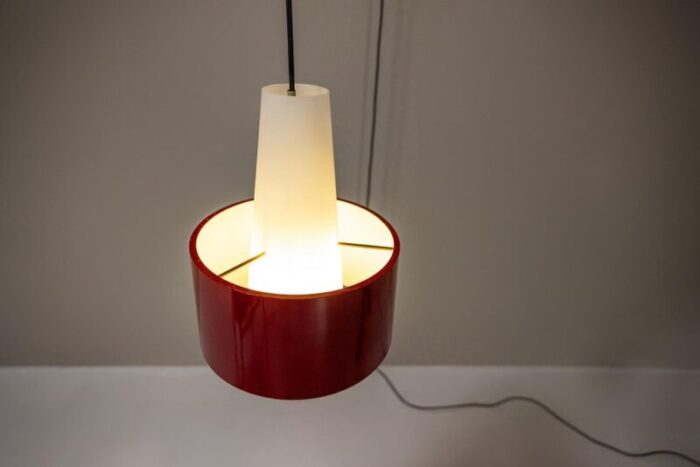 red wall lamp model 2601 by gaetano sciolari for stilnovo italy 1950s 10