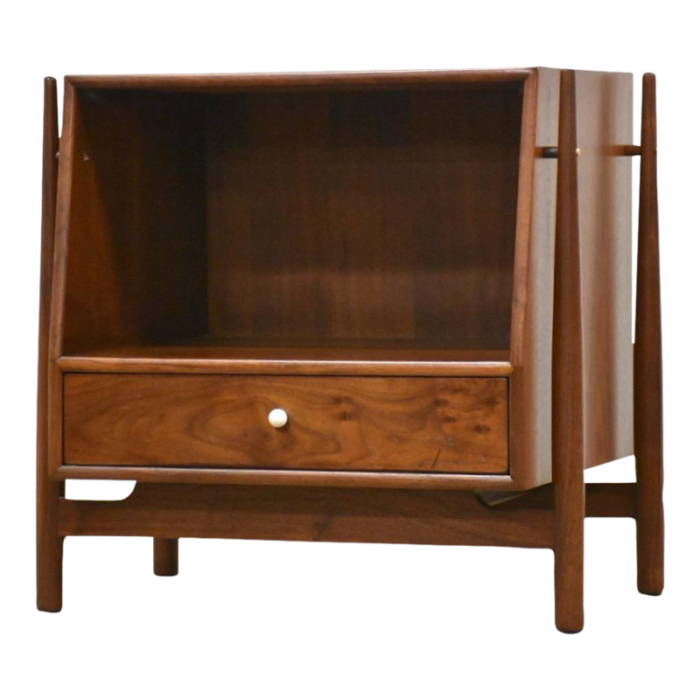 refinished kipp stewart declaration walnut nightstand 7461