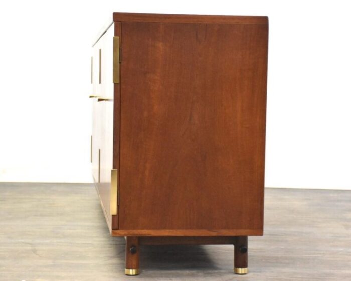 refinished teak credenza by baker 0506