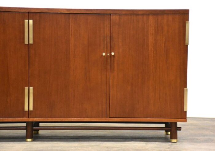 refinished teak credenza by baker 3094