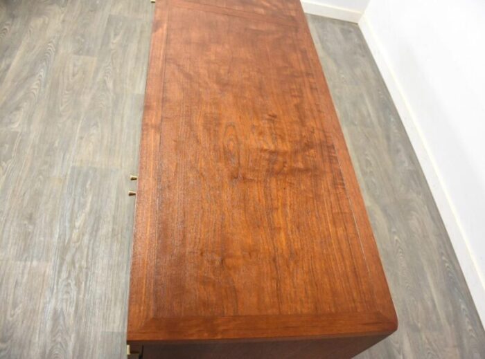 refinished teak credenza by baker 9667