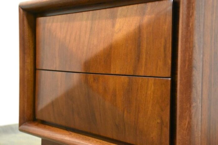 refinished walnut diamond front nightstand 5999