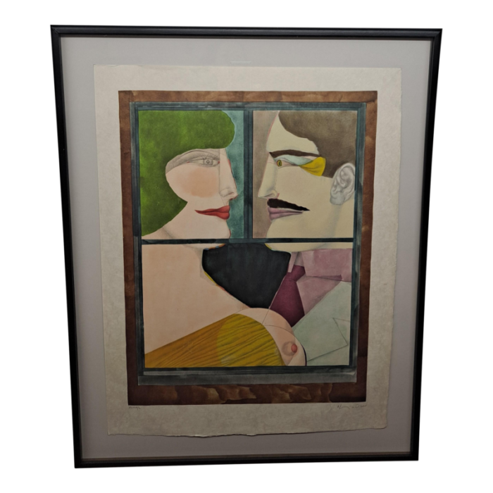 richard lindner german american 1901 1978 lithograph signed and numbered 4650 5481