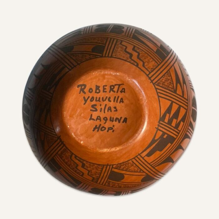 roberta youvella silas red glazed hopi pot 6241