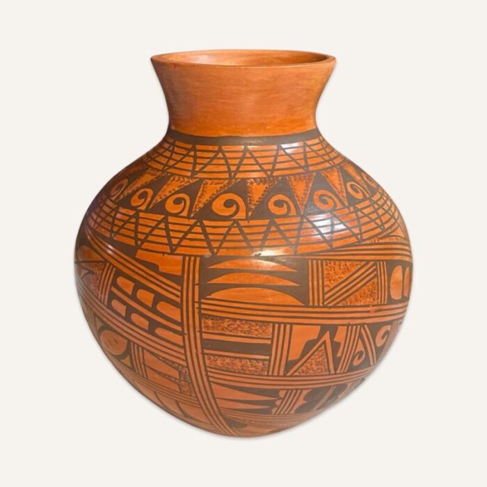 roberta youvella silas red glazed hopi pot 7754