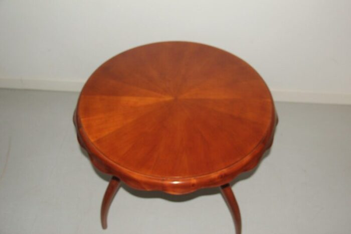 round italian table with curved legs 1940s 4