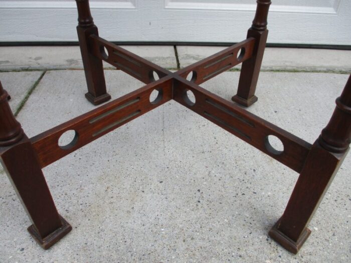 round mahogany chippendale side tables 1007