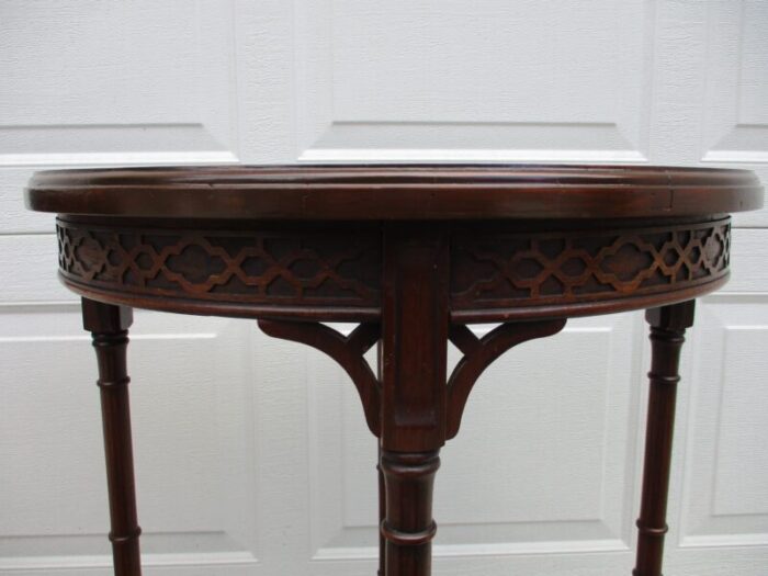 round mahogany chippendale side tables 2088