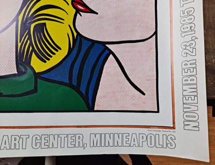 roy liehtenstein walker art center eddie diptych offset lithograph 2611