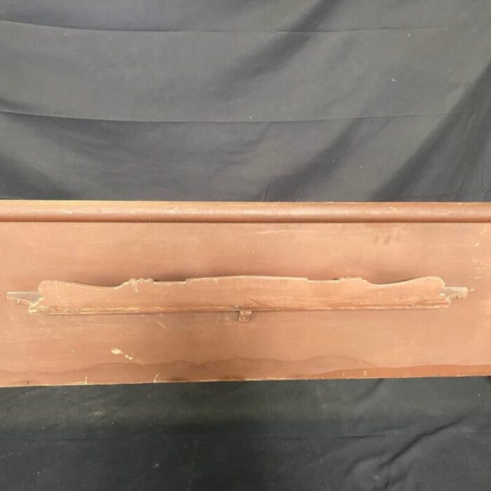 rustic 19th century americana church pew bench with original paint 1193