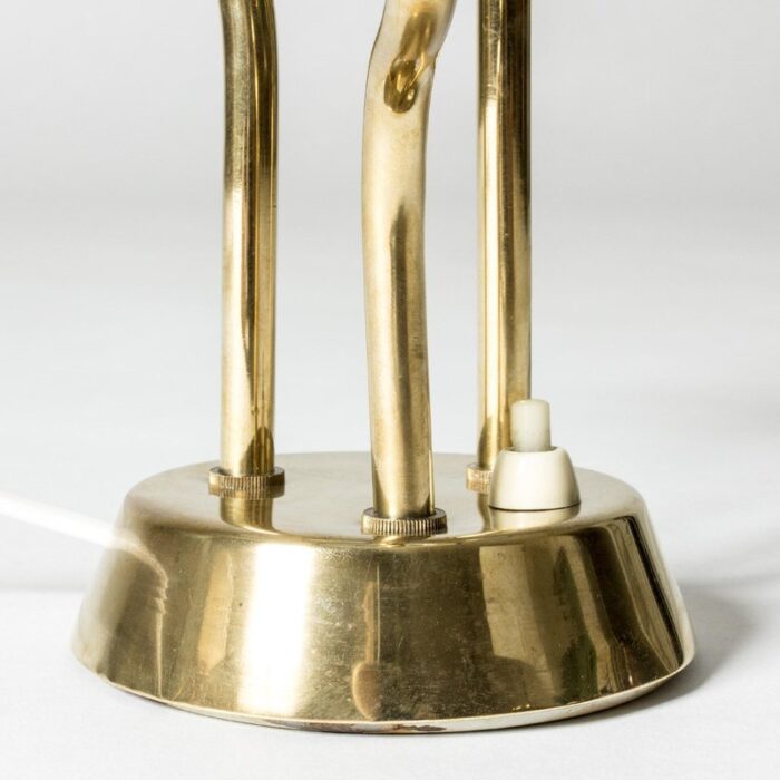 scandinavian modern brass table lamp 1950s 6