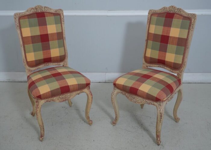 set of 6 french louis xv style dining chairs 4690