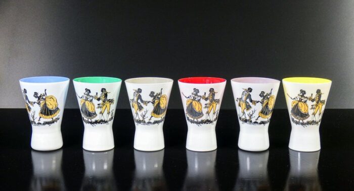 shot glasses with murano glass carafe set of 7 6