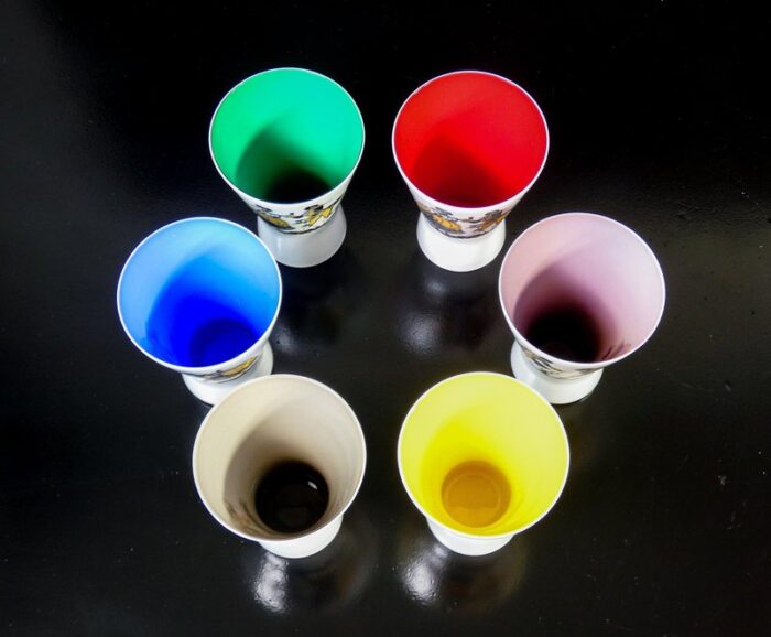 shot glasses with murano glass carafe set of 7 9