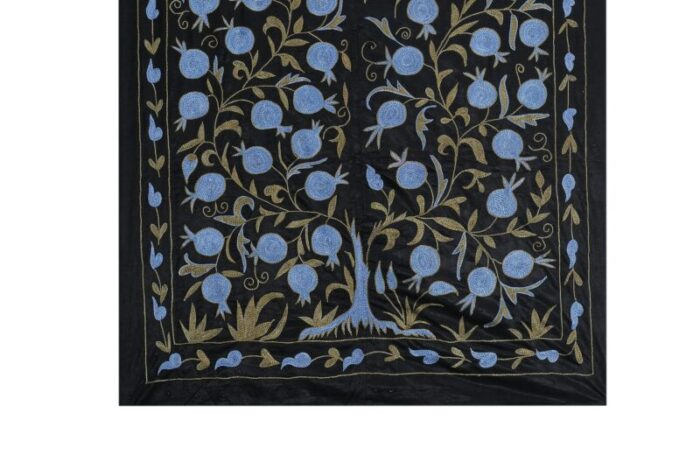 silk suzani from uzbekistan wall hanging decor 2144