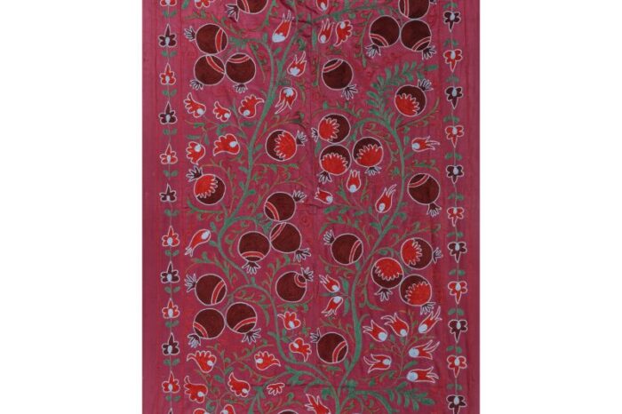 silk suzani tapestry with tree of life design 1179