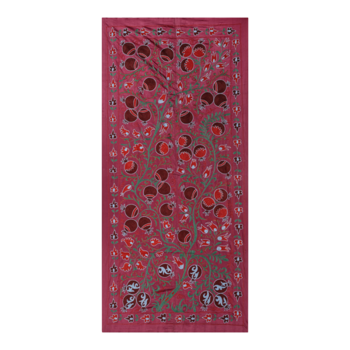 silk suzani tapestry with tree of life design 6226