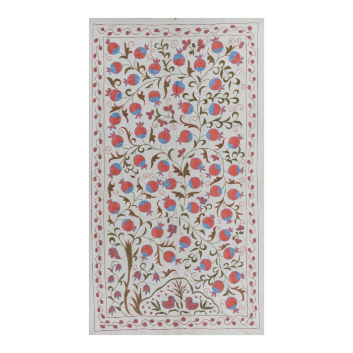 silk suzani tapestry with tree of life design 7890