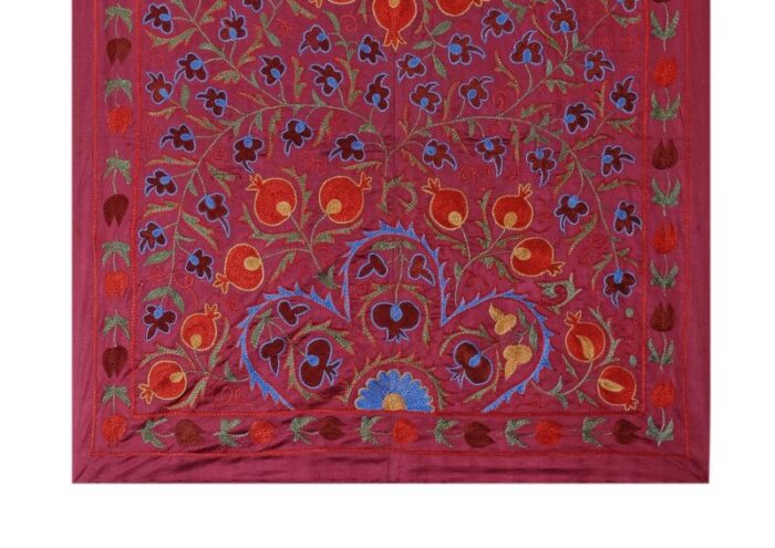 silk suzani wall decor 31 x 63 2193