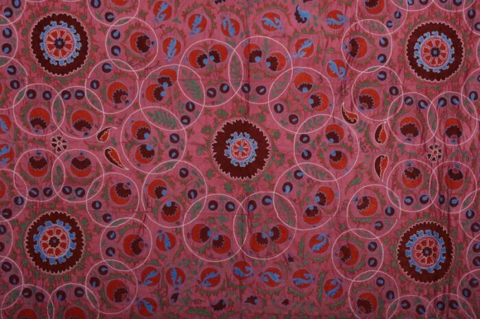 silk suzani wall decor uzbek textile art 8 x 99 8838