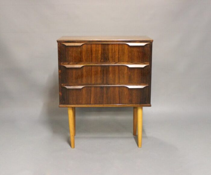 small chest of drawers in rosewood from trekanten 1960s 1