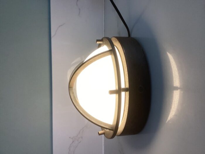 small copper wall lamp by boom bega 1980 1