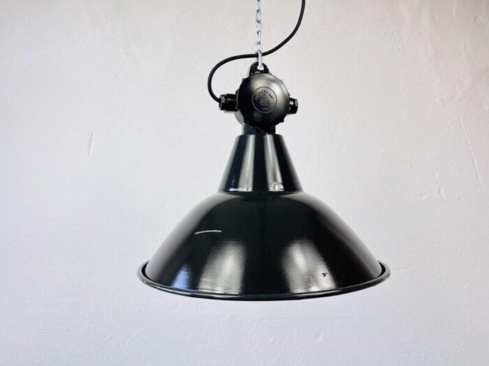 small factory ceiling lamp from veb gdr 1950s 6152