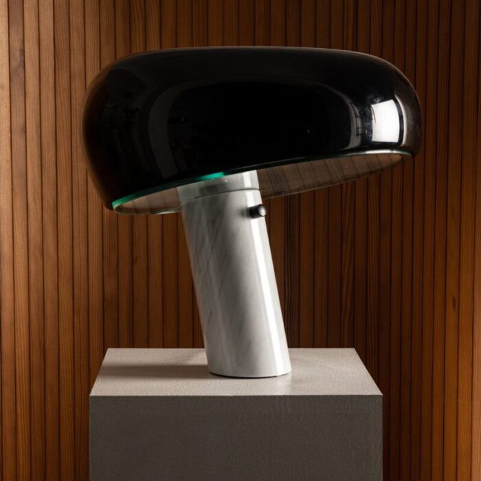 snoopy table lamp by achille pier giacomo castiglioni for flos 1960s 1