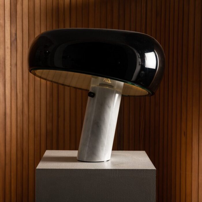 snoopy table lamp by achille pier giacomo castiglioni for flos 1960s 3