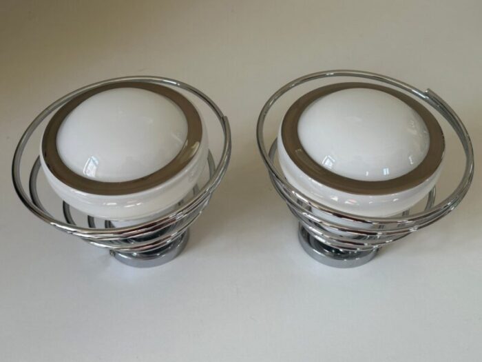 space age delmas wall lights 1970s set of 2 11