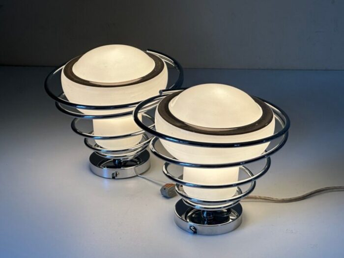 space age delmas wall lights 1970s set of 2 3