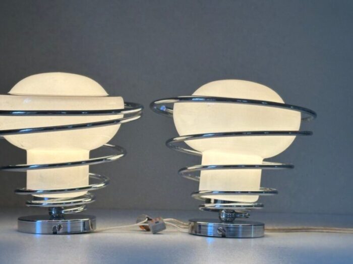 space age delmas wall lights 1970s set of 2 4