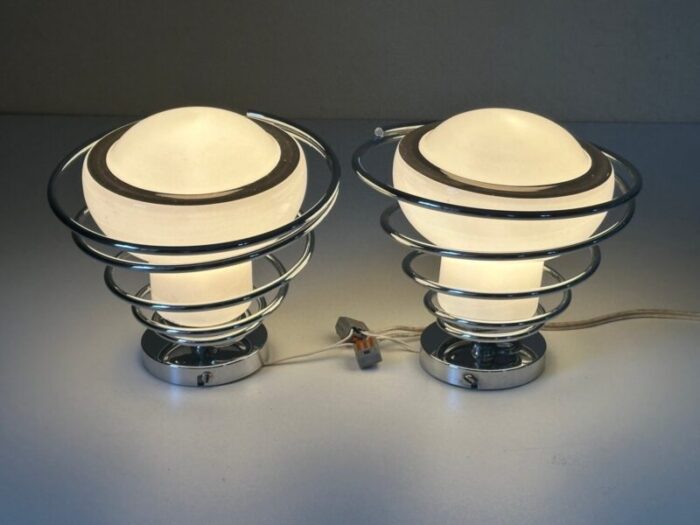 space age delmas wall lights 1970s set of 2 5