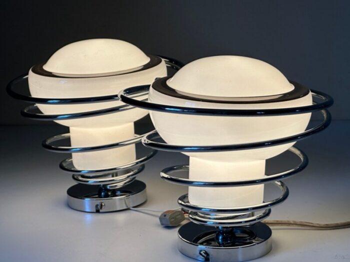 space age delmas wall lights 1970s set of 2 6