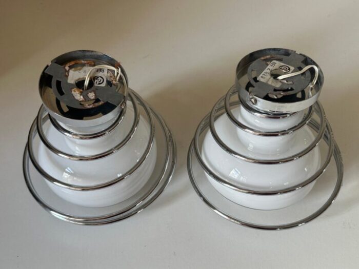 space age delmas wall lights 1970s set of 2 9