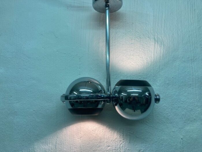 space age double ball lamp in chrome by terence conran for erco 1970s 5