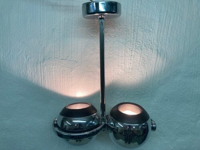 space age double ball lamp in chrome by terence conran for erco 1970s 6