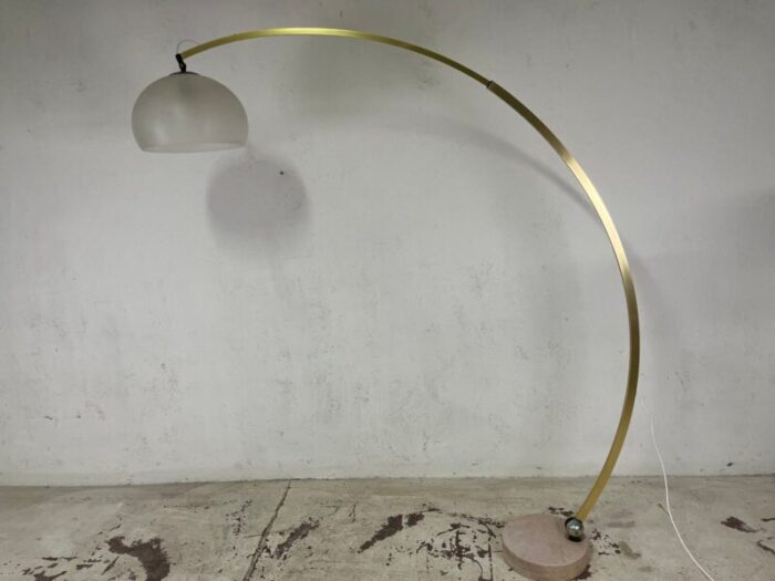 space age floor lamp in marble by goffredo reggiani 1970s 1