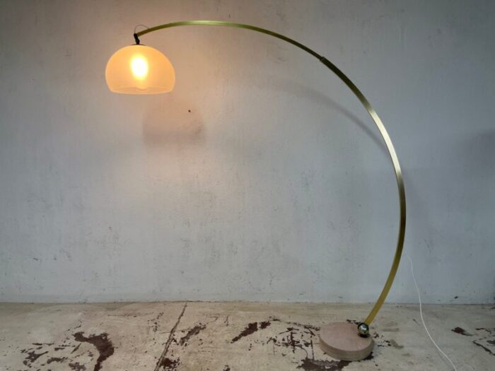 space age floor lamp in marble by goffredo reggiani 1970s 2