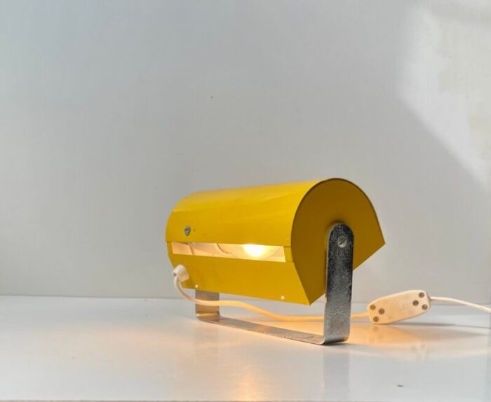 space age wall lamp in yellow by hans agne jakobsson 1970s 3