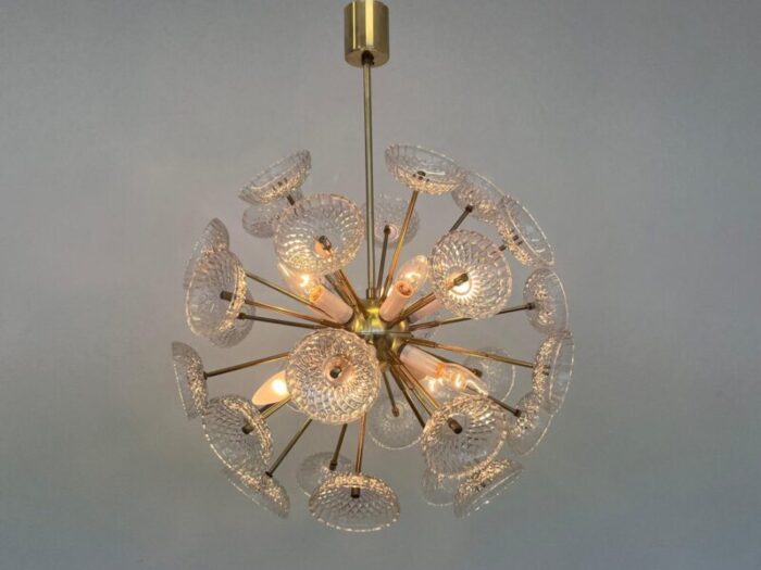 sputnik dandelion chandelier attributed to kamenicky senov 1970s 2