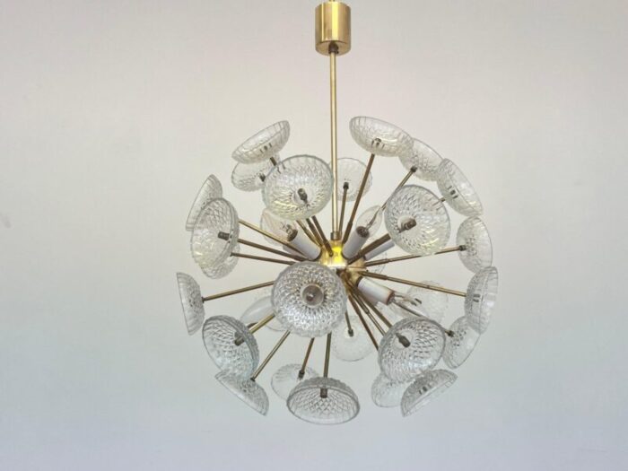 sputnik dandelion chandelier attributed to kamenicky senov 1970s 6