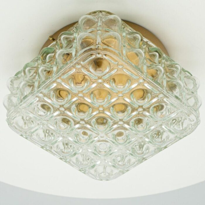 square bubble glass flush mount by helena tynell 1960 10